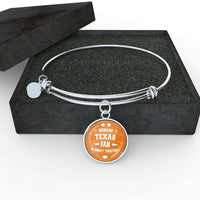 Load image into Gallery viewer, Designs by MyUtopia Shout Out:Diehard Texas Fan In Enemy Territory Handmade Wire Bracelet
