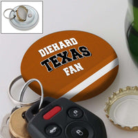 Load image into Gallery viewer, Designs by MyUtopia Shout Out:Diehard Texas Fan Magnetic Keychain Bottle Opener (Orange)
