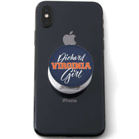 Load image into Gallery viewer, Designs by MyUtopia Shout Out:Diehard Virginia Girl Hinged Pop-out Phone Grip and Stand for Smartphones and Tablets
