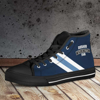 Load image into Gallery viewer, Designs by MyUtopia Shout Out:Diehard Washington Bulldogs Fan Canvas High Top Shoes - Blue
