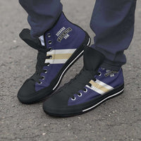 Load image into Gallery viewer, Designs by MyUtopia Shout Out:Diehard Washington Huskies Fan Canvas High Top Shoes - Purple
