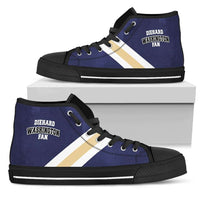 Load image into Gallery viewer, Designs by MyUtopia Shout Out:Diehard Washington Huskies Fan Canvas High Top Shoes - Purple
