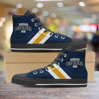 Load image into Gallery viewer, Designs by MyUtopia Shout Out:Diehard West Virginia Fan Canvas High Top Shoes,Men&#39;s / Mens US 5 (EU38) / Blue,High Top Sneakers
