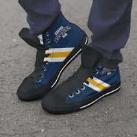 Load image into Gallery viewer, Designs by MyUtopia Shout Out:Diehard West Virginia Fan Canvas High Top Shoes
