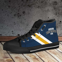 Load image into Gallery viewer, Designs by MyUtopia Shout Out:Diehard West Virginia Fan Canvas High Top Shoes

