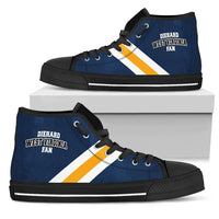 Load image into Gallery viewer, Designs by MyUtopia Shout Out:Diehard West Virginia Fan Canvas High Top Shoes
