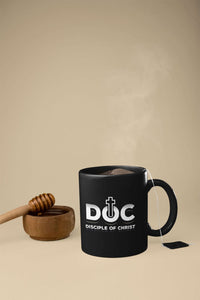 Load image into Gallery viewer, Designs by MyUtopia Shout Out:Disciple of Christ Ceramic Coffee Mug - Black
