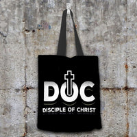 Load image into Gallery viewer, Designs by MyUtopia Shout Out:Disciple of Christ Fabric Totebag Reusable Shopping Tote
