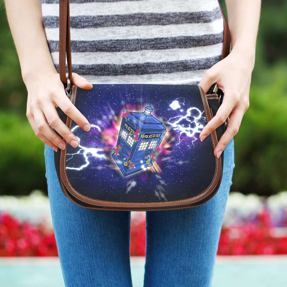 Designs by MyUtopia Shout Out:Doctor Who 13th Doctor Canvas Saddlebag Style Crossbody Purse