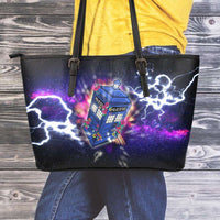 Load image into Gallery viewer, Designs by MyUtopia Shout Out:Doctor Who 13th Doctor Faux Leather Totebag Purse
