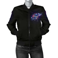 Load image into Gallery viewer, Designs by MyUtopia Shout Out:Doctor Who 13th Doctor TARDIS Women&#39;s Bomber Jacket
