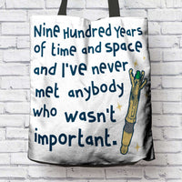 Load image into Gallery viewer, Designs by MyUtopia Shout Out:Doctor Who 900 Years of Time and Space Fabric Totebag Reusable Shopping Tote
