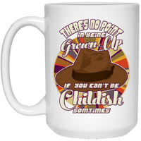 Load image into Gallery viewer, Designs by MyUtopia Shout Out:Doctor Who Quote No Point Being A Grown Up If You Can&#39;t Be Childish Ceramic Coffee Mug - White,15 oz / White,Ceramic Coffee Mug
