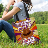 Load image into Gallery viewer, Designs by MyUtopia Shout Out:Doctor Who Quote No Point Being A Grown Up If You Can&#39;t Be Childish Fabric Totebag Reusable Shopping Tote
