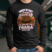 Load image into Gallery viewer, Designs by MyUtopia Shout Out:Doctor Who Quote No Point Being A Grown Up If You Can&#39;t Be Childish Long Sleeve Ultra Cotton Unisex T-Shirt
