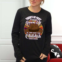 Load image into Gallery viewer, Designs by MyUtopia Shout Out:Doctor Who Quote No Point Being A Grown Up If You Can&#39;t Be Childish Long Sleeve Ultra Cotton Unisex T-Shirt
