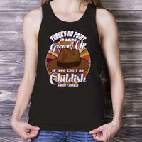 Load image into Gallery viewer, Designs by MyUtopia Shout Out:Doctor Who Quote No Point Being A Grown Up If You Can&#39;t Be Childish Ultra Cotton Unisex Tank Top,Black / X-Small,Tank Tops
