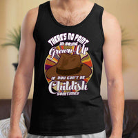 Load image into Gallery viewer, Designs by MyUtopia Shout Out:Doctor Who Quote No Point Being A Grown Up If You Can&#39;t Be Childish Ultra Cotton Unisex Tank Top
