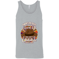 Load image into Gallery viewer, Designs by MyUtopia Shout Out:Doctor Who Quote No Point Being A Grown Up If You Can&#39;t Be Childish Ultra Cotton Unisex Tank Top,Athletic Heather / X-Small,Tank Tops
