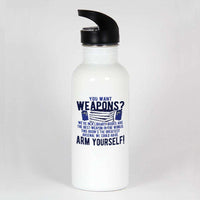 Load image into Gallery viewer, Designs by MyUtopia Shout Out:Doctor Who TARDIS Books Are The Best Weapon Stainless Steel Water Bottle
