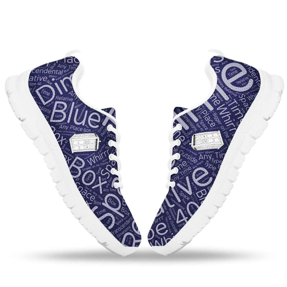 Designs by MyUtopia Shout Out:Doctor Who Tardis Running Sneakers