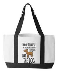 Load image into Gallery viewer, Designs by MyUtopia Shout Out:Dog Hair at Home Canvas Totebag Gym / Beach / Pool Gear Bag
