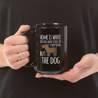 Load image into Gallery viewer, Designs by MyUtopia Shout Out:Dog Hair at Home Ceramic Coffee Mug - Black
