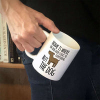 Load image into Gallery viewer, Designs by MyUtopia Shout Out:Dog Hair at Home Ceramic Coffee Mug - White
