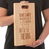 Load image into Gallery viewer, Designs by MyUtopia Shout Out:Dog Hair at Home Maple Laser Engraved Cutting Board
