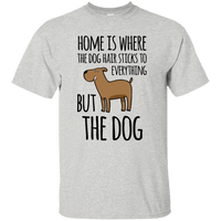 Load image into Gallery viewer, Designs by MyUtopia Shout Out:Dog Hair at Home Unisex Ultra Cotton T-Shirt,Ash / S,Adult Unisex T-Shirt
