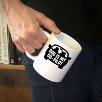 Load image into Gallery viewer, Designs by MyUtopia Shout Out:Dog is My Co-Pilot Ceramic Coffee Mug - White
