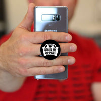 Load image into Gallery viewer, Designs by MyUtopia Shout Out:Dog is My Co-Pilot Hinged Phone Grip and Stand for Smartphones and Tablets
