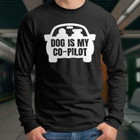 Load image into Gallery viewer, Designs by MyUtopia Shout Out:Dog is My Co-Pilot Ultra Cotton Long Sleeve T-Shirt
