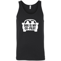 Load image into Gallery viewer, Designs by MyUtopia Shout Out:Dog is My Co-Pilot Unisex Tank Top,Black / X-Small,Tank Tops
