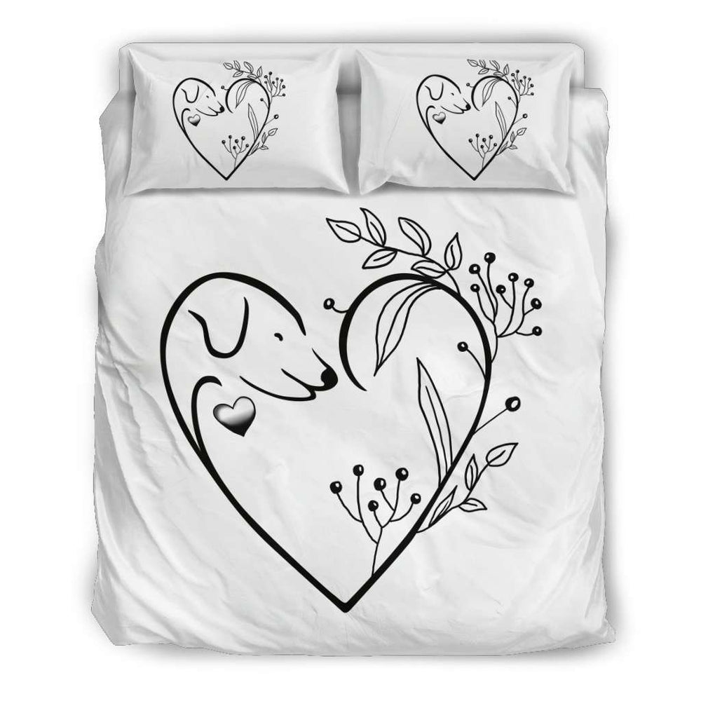Designs by MyUtopia Shout Out:Dog Lovers Bed Set,Bedding Set / US Twin,