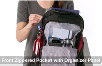 Load image into Gallery viewer, Designs by MyUtopia Shout Out:Dog Mom with Bone Embroidered Port Authority Laptop Computer Backpack
