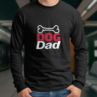 Load image into Gallery viewer, Designs by MyUtopia Shout Out:Dog Mom with Bone Ultra Cotton Unisex Long Sleeve T-Shirt,Dog Dad - Small / Black,Long Sleeve T-Shirts
