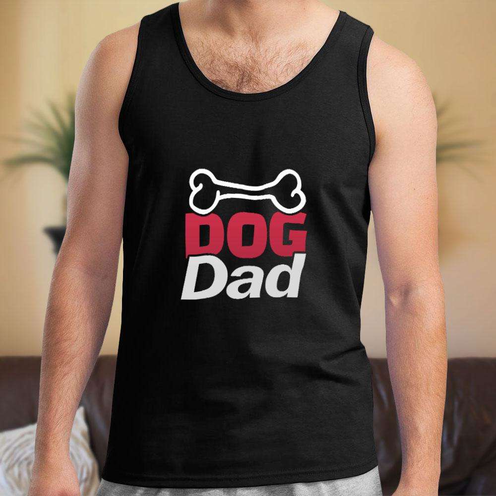 Designs by MyUtopia Shout Out:Dog Mom with Bone Unisex Tank Top