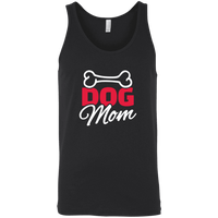 Load image into Gallery viewer, Designs by MyUtopia Shout Out:Dog Mom with Bone Unisex Tank Top,Dog Mom - XLrg / Black,Tank Tops
