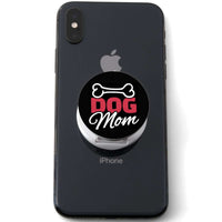 Load image into Gallery viewer, Designs by MyUtopia Shout Out:Dog Parent with Bone Hinged Pop-out Phone Grip and Stand for Smartphones and Tablets,Dog Mom,Pop Phone Grip
