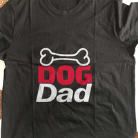 Load image into Gallery viewer, Designs by MyUtopia Shout Out:Dog Parent with Bone Ultra Cotton Unisex T-Shirt,Dog Dad - Med / Black,Adult Unisex T-Shirt
