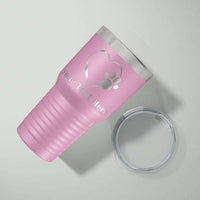 Load image into Gallery viewer, Designs by MyUtopia Shout Out:Dog Paw Prints On My Heart Personalized Laser Engraved 30 Oz Stainless Steel Drink Tumbler,Pink,Polar Camel Tumbler
