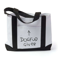 Load image into Gallery viewer, Designs by MyUtopia Shout Out:Dogfud Giver Canvas Totebag Gym / Beach / Pool Gear Bag

