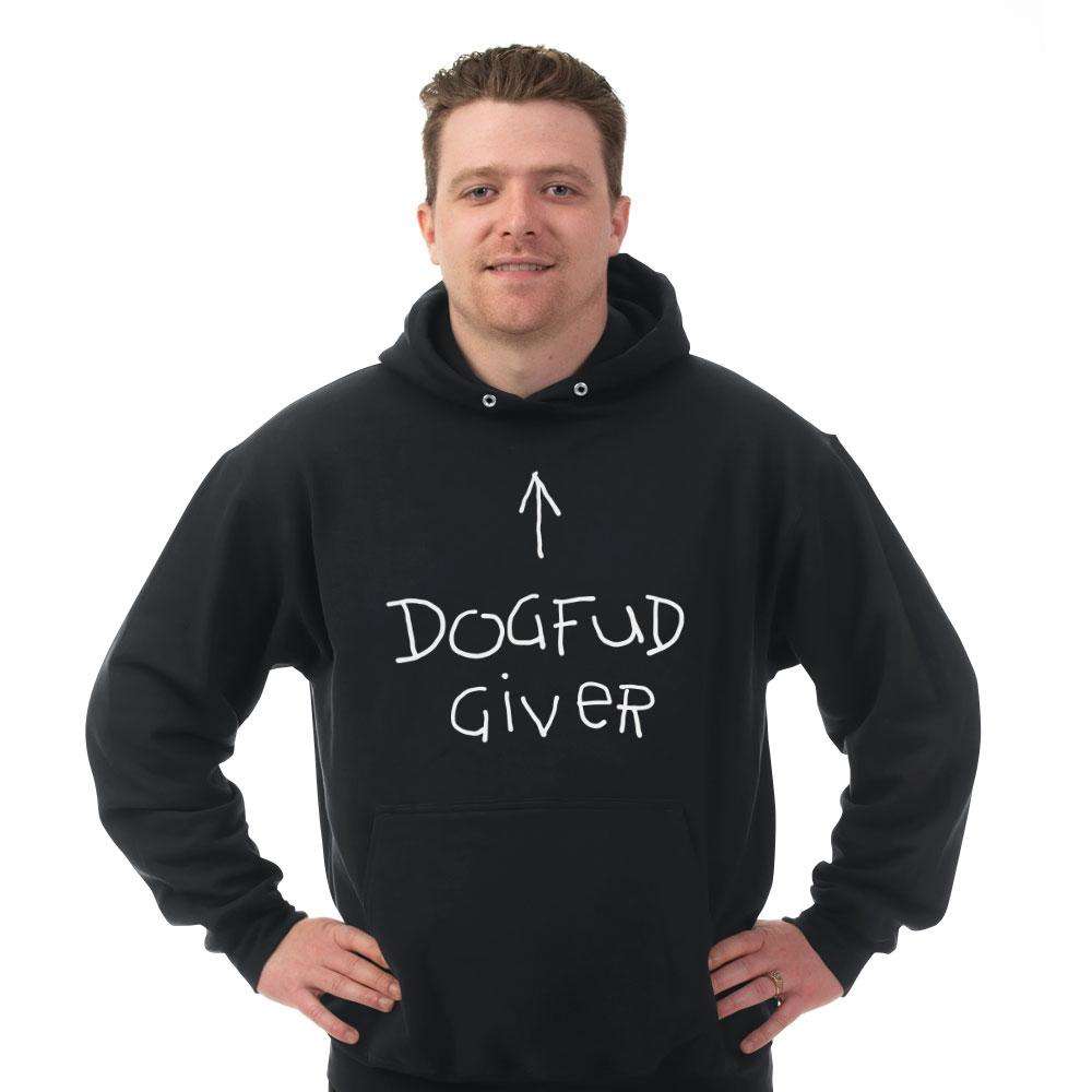 Designs by MyUtopia Shout Out:Dogfud Giver Core Fleece Pullover Hoodie