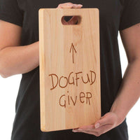 Load image into Gallery viewer, Designs by MyUtopia Shout Out:Dogfud Giver Maple Laser Engraved Cutting Board
