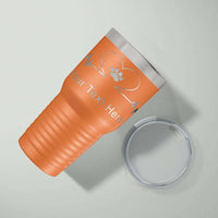 Load image into Gallery viewer, Designs by MyUtopia Shout Out:Dogs Love in My Heartbeat Personalized 30 Oz Vacuum Insulated Stainless Steel Tumbler,Orange,Polar Camel Tumbler
