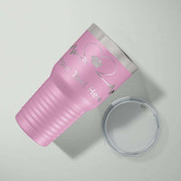 Load image into Gallery viewer, Designs by MyUtopia Shout Out:Dogs Love in My Heartbeat Personalized 30 Oz Vacuum Insulated Stainless Steel Tumbler,Pink,Polar Camel Tumbler

