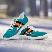 Load image into Gallery viewer, Designs by MyUtopia Shout Out:#Dolfan Miami Fan Running Shoes
