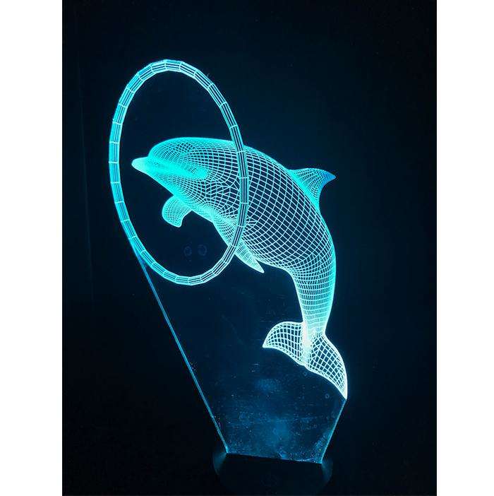 Designs by MyUtopia Shout Out:Dolphin USB Powered LED Night-light Lamp Glows in Multiple Colors