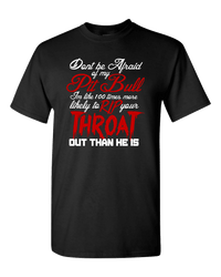 Load image into Gallery viewer, Designs by MyUtopia Shout Out:Don&#39;t Fear My Pitbull, Fear Me Adult Unisex T-Shirt,Black / S,Adult Unisex T-Shirt
